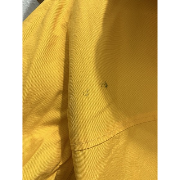 Abercrombie&Fitch Mens Yellow Fleece Lined Jacket Size Small Rare 1990s *Flaw